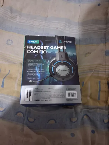 Headset gamer com fio. Para PC ps4 etc