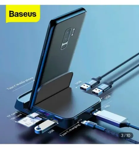 Hub Baseus Docking Station 7 em 1 USB-C