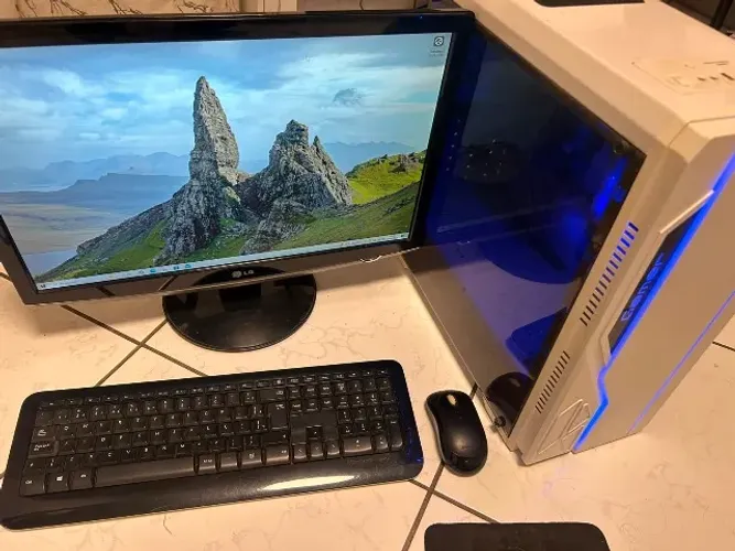 Cpu Gamer  + Monitor LG 22 polegadas + Teclado e Mouse Microsoft