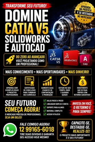 Domine CATIA V5, SolidWorks e AutoCAD e Acelere Sua Carreira na Engenharia