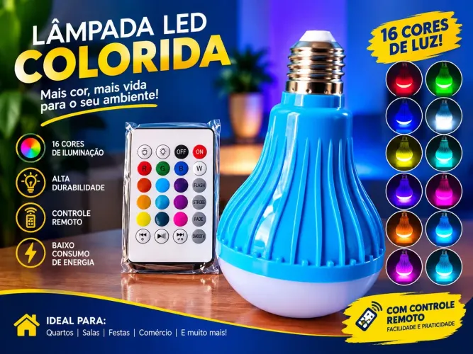 Lâmpada Musical Bluetooth 