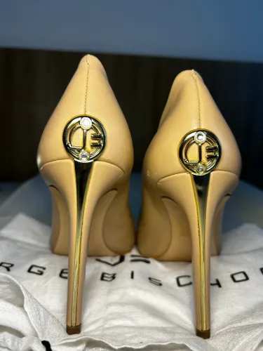 Scarpin Jorge Bischoff Original Nude Salto Alto 37