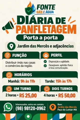 Vaga panfletagem