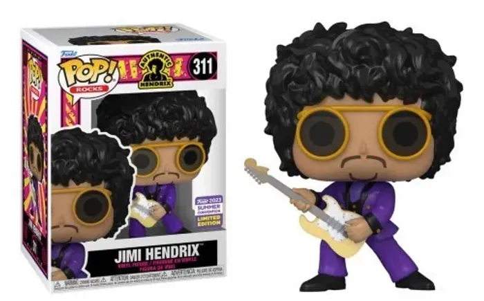 Funko Pop! Música Rocks Jimi Hendrix #311 2023 Summer Convention Exclusive