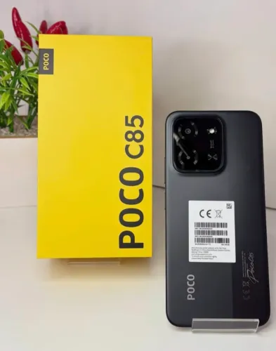 Celular Em Promoção - Baratoooo 256/8 Poco C85 NFC - Preto + Entrega Grátis 