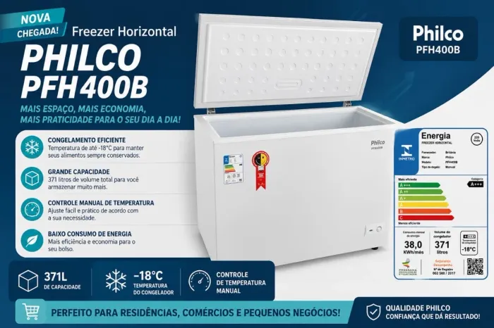 Freezer horizontal PHILCO