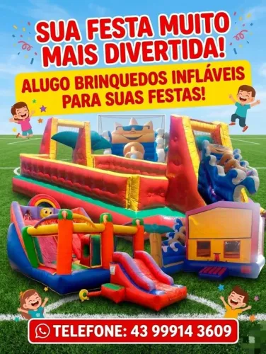 Alugamos brinquedo inflável e muito mais venha fazer um orçamento conosco *