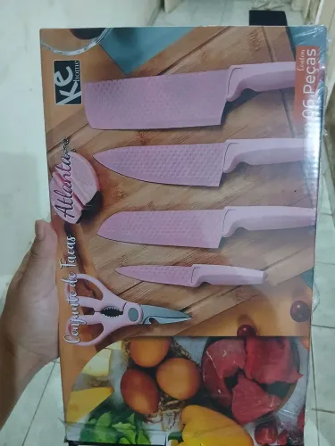 Jogo de facas (rosa)