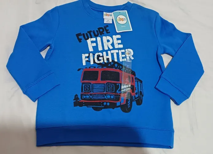 Blusa moletom tamanho 4 anos , nova cor azul, nova, marca circo