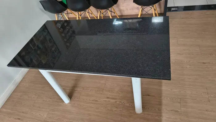 Mesa Preto Granito São Gabriel e 150 x 80 cm