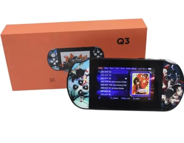 game portátil Q3 com jogos inclusos