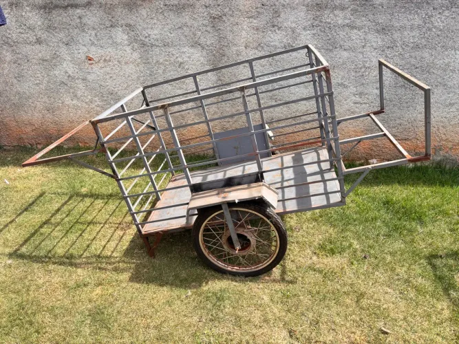 Carrinho de reciclagem ou crediarista