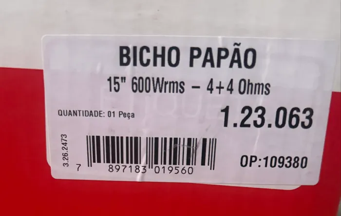 Par de subwoofer bicho papão