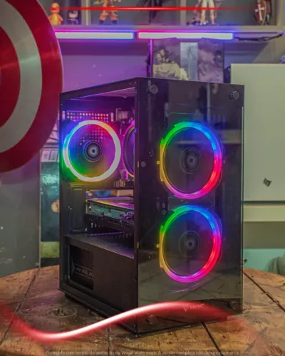 PC Gamer Ryzen 5 4600G, 16GB, NVMe 512GB, RTX 2060 6GB, Gabinete Mavint, Fonte 650W