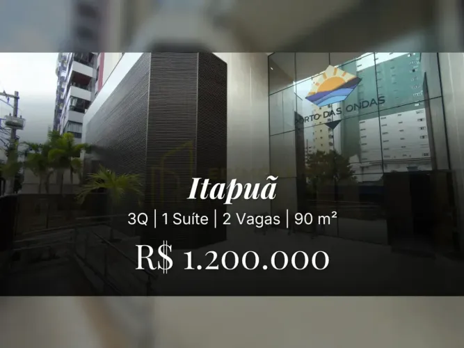 Apartamento em Itapuã: 3 quartos, suíte e lazer para toda a família!