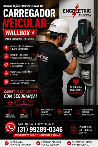 ? INSTALAÇÃO PROFISSIONAL DE WALLBOX