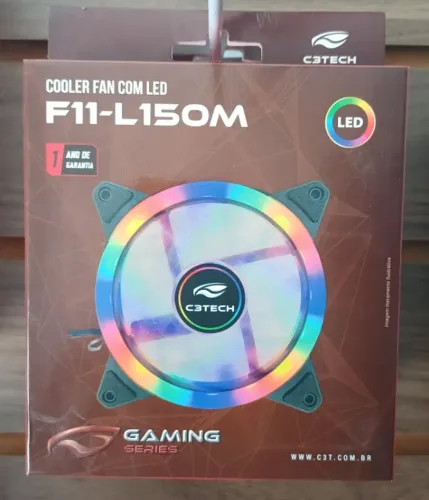 Cooler Fan Rgb Gamer com cabo molex (novo na caixa)