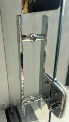Puxador de Inox 45cm Porta/Portão Madeira/Vidro/Aluminio