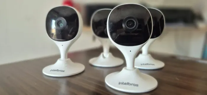 Kit 04 Câmeras Wi-fi Intelbras Imx-c Mibo Ip Full Hd Branca