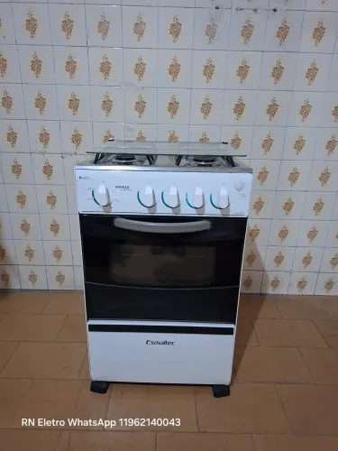 Fogão Esmaltec p/ gas encanado de apartamento - Guarulhos SP