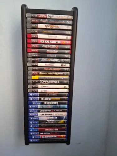 Expositor / Torre para 30 Jogos personalizado The Last of Us - PS4, PS5, Xbox, Blu-ray