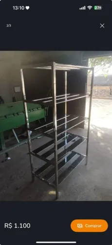 Prateleira aço inox