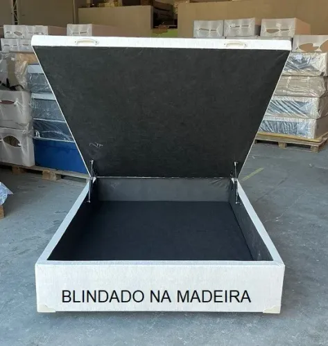 Base Box Bau Casal, Aqui é Blindado, Com Preço de Fábrica e Frete Grátis, Cartão 12x!