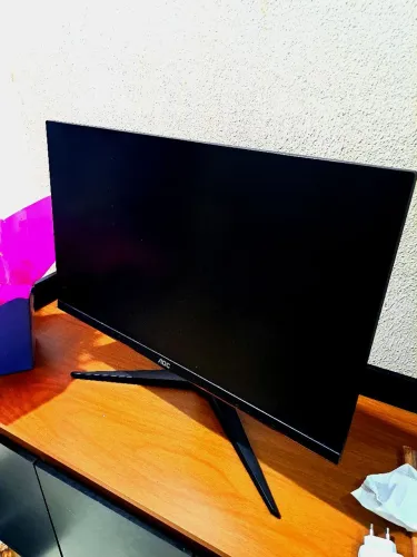 Monitor Gamer AOC 23,8'' 75Hz IPS 1ms - COM DEFEITO (tela preta)
