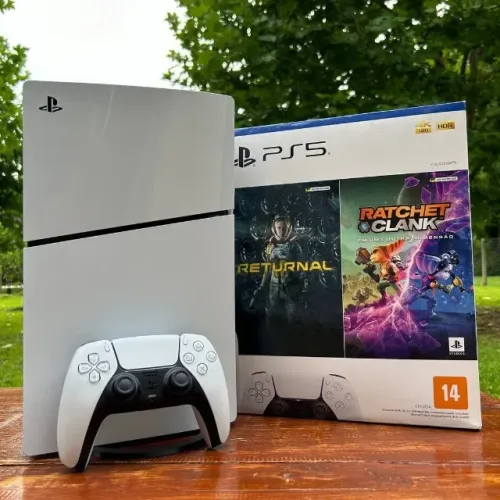 PS5 Slim 1TB Com Leitor Edição Disco Completo Com Garantia
