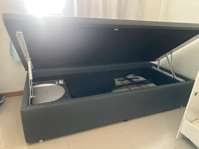 Vendo Cama Baú Com Colchão Solteiro Ortobom