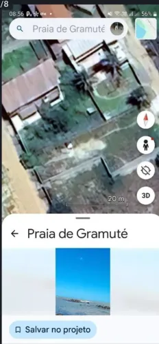 Casa de praia para troca / Sitio Santa Rosa