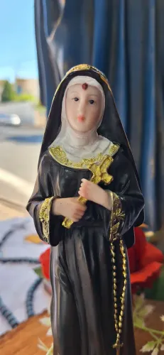 Imagem Santa Rita De Cássia 20cm Em Resina - Uberlândia