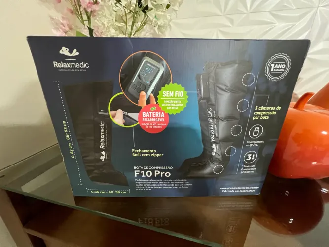 Nova lacrada Bota de Compressão Pneumática F10 Pro - Acompanha Bolsa de Transporte