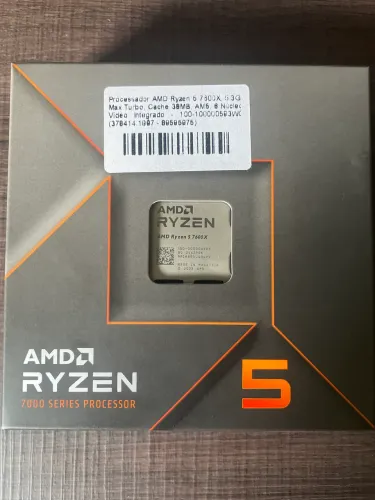 AMD RYZEN 5 7600X, 6-CORE, 12-THREADS, 4.7GHZ (5.3GHZ TURBO)