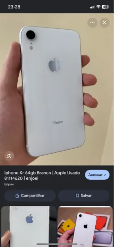 iPhone XR branco único dono 