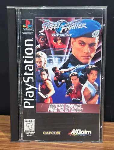 Jogo Street Fighter The Movie Long Box PS1 Original Americano