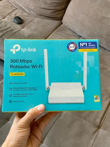 Roteador Wireless TP-Link N 300Mbps Multi-Modo TL-WR829N versao 2.0 WI-FI 2 antenas 5dbi 4