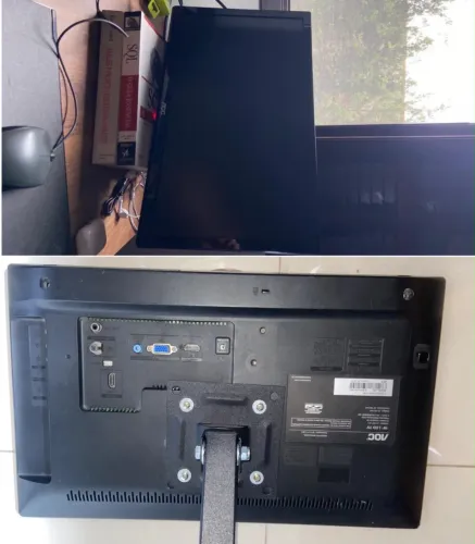 TV Monitor AOC 19" LED (Modelo LE19D1461) em excelente estado de conservação. 
