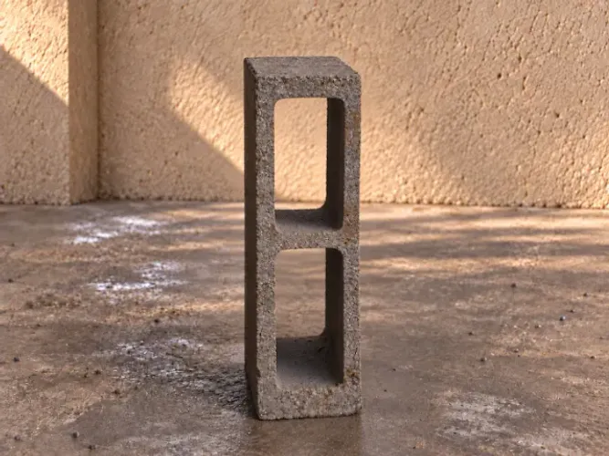 Bloco de concreto 12x19x39 cm - R$ 5,00/un à vista