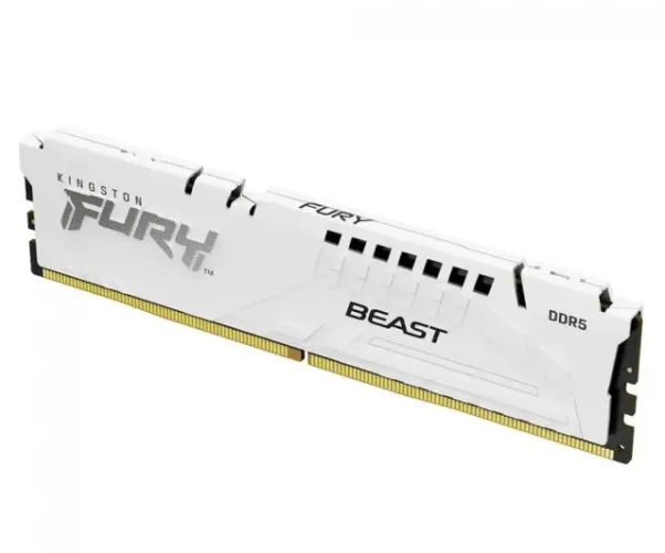 Memória RAM Kingston Fury Beast, 16GB, 5600MHz, DDR5, Branca