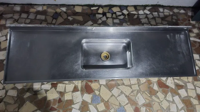 Pia inox 2 metros 