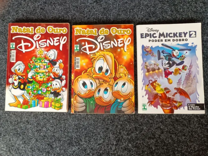 Gibis Natal de Ouro Disney edições 5 e 6 + Epic Mickey 2