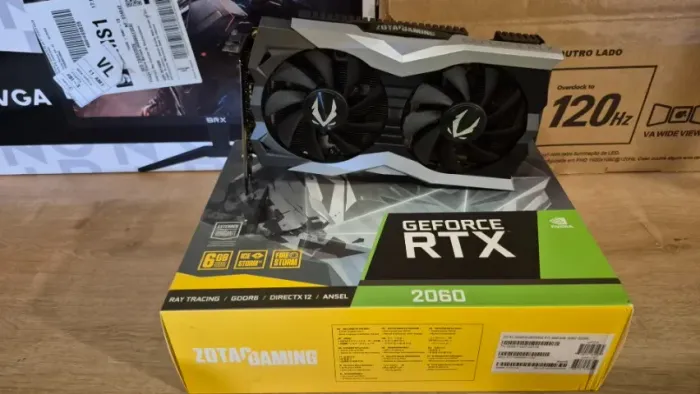Placa de vídeo RTX 2060 6GB DDR6 Zotac, seminova, com garantia!