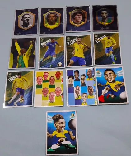 Lote de 13 figurinhas do Álbum Especial Seleção Brasileira