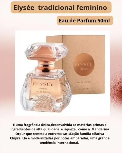 Elysée tradicional Eau de parfum, feminino 50ml