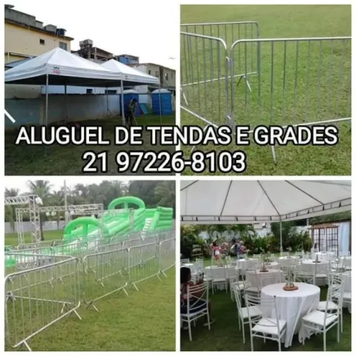 Aluguel de tendas e grades de isolamento * rio de janeiro
