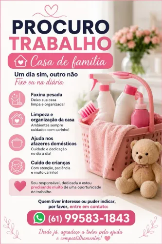 Diarista ou assinar carteira