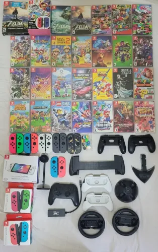 Nintendo Switch Jogos e Controles