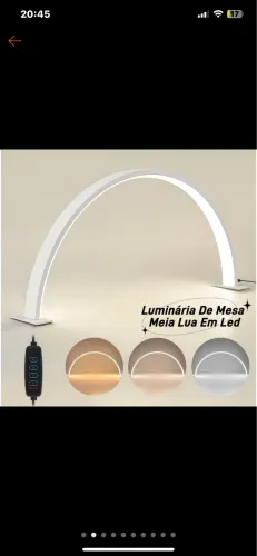 Vendo luminária lua para mesa (manicure)