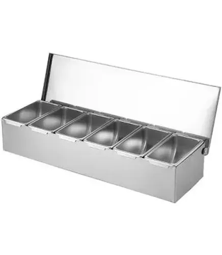 CONDIMENTADORA DE ALIMENTOS EM INOX NOVA